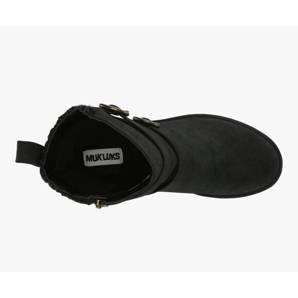 Muk Luks Boot Womens Finley FaithFaux-Fur Lined Women’s Black Sz. 8.5 - Picture 4 of 12